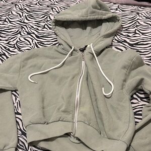 Green Zip-Up Hoodie